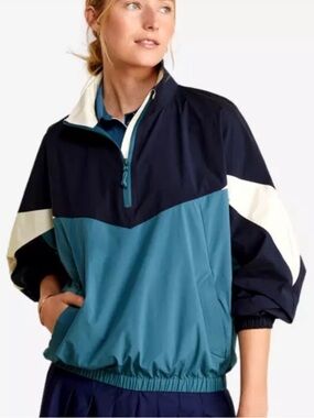 Vineyard Vines Performance Quarter Zip Windbreaker Colorblock Jacket Large L